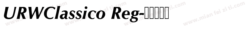 URWClassico Reg字体转换